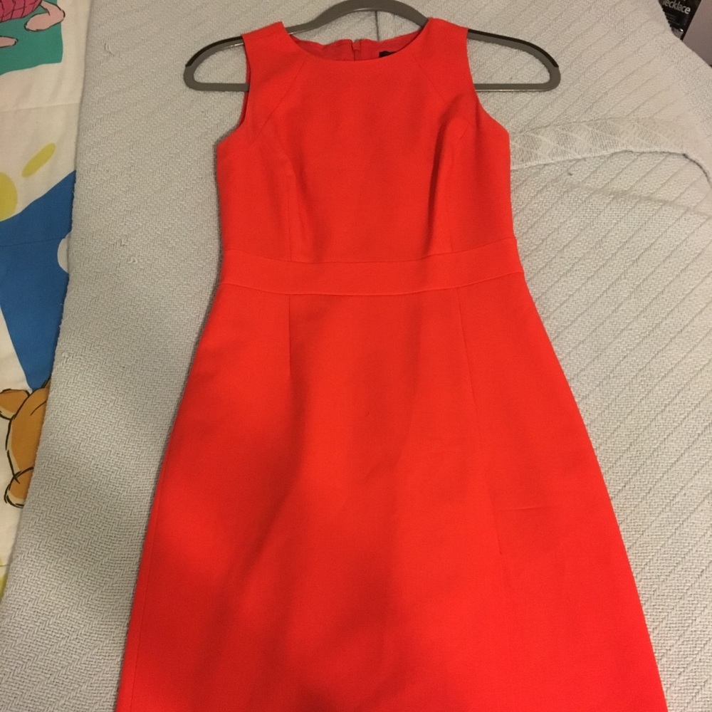 JCrew shift coral dress! Size 0 - Picture 3 of 4